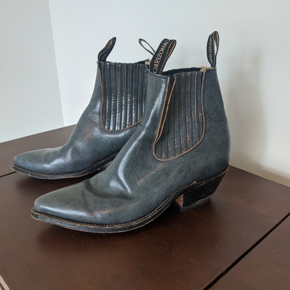 Arizona Western Blue Grey Boots women’s 10 - Picture 1 of 5